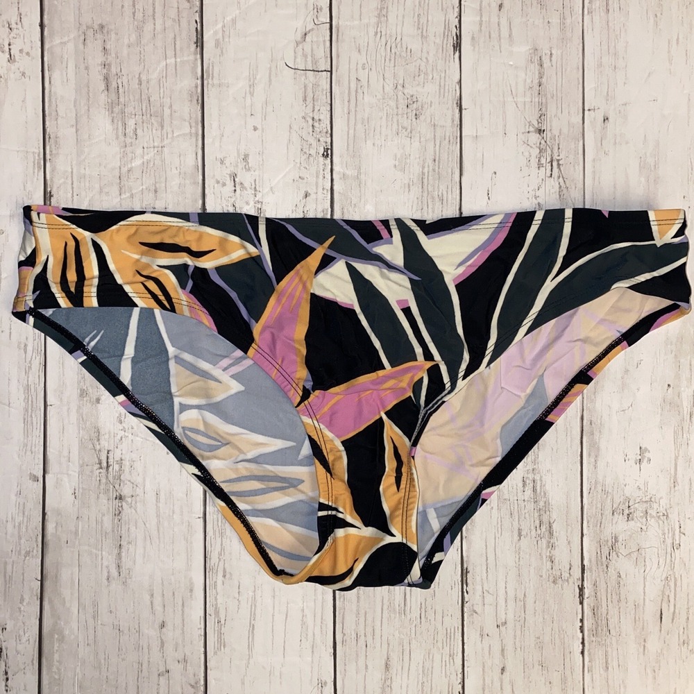 Kona Sol Bikini Bottom Womens XL Pink Floral Hipster Swim Medium Coverage XL‎